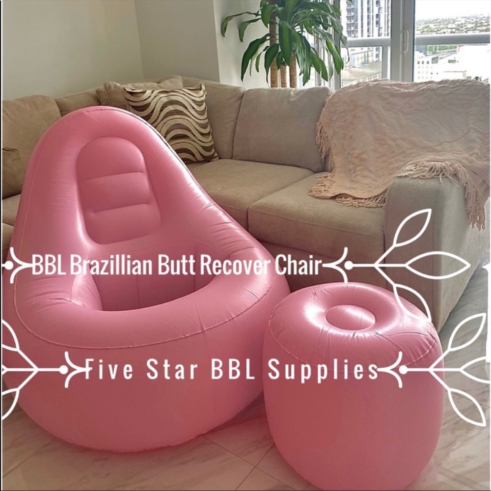 BBL Brazilian butt lift surgery recovery chair and ottoman